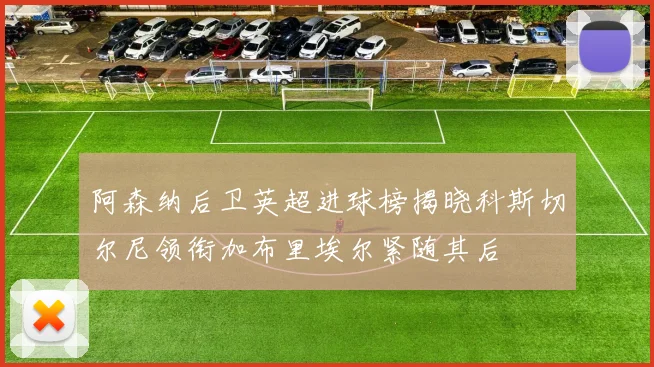 阿森纳后卫英超进球榜揭晓科斯切尔尼领衔加布里埃尔紧随其后
